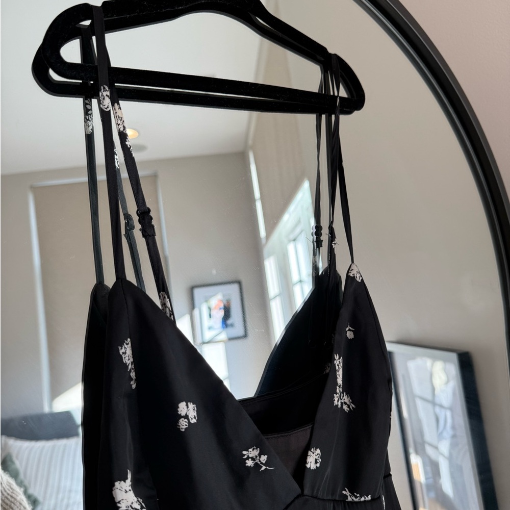 Bardot Black and White Midi Dress